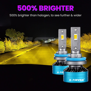 X-7SEVEN XAPOY Phare antibrouillard H4 24V 140W 28000LM 3000K Ampoule LED pour voitures universelles et camions/bus – Rénovation/Mise à niveau des phares - Product Image 5