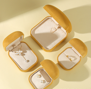Original Lemon Yellow Jewelry <b>Box</b>, Fashionable <b>Earrings</b>, Precious Jewelry <b>Box</b>, Multiple Colors Customization - Product Image 4