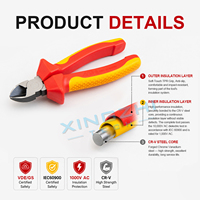 Ensemble d'outils isolés pour électricien 8 pièces 1000V CAT III pour réparation de batteries EV et haute tension