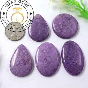 Pierre précieuse Stichtite pour la fabrication de bijoux, Cabochons de Stichtite, Lot de pierres précieuses en gros, Cabochon poli à la main, Pierre précieuse en vrac - Product Image 5