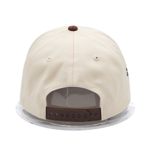 Casquettes de baseball en coton structuré brodé en 3D personnalisées, à 5 panneaux, bicolores, en daim, pour hommes - Product Image 3