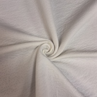 Tissu en polyester blanc premium à pois avec surface douce et respirante pour housse de lit et tissu de matelas tricoté