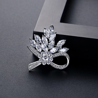 LUOTEEMI – broche fantaisie en cristal Zircon CZ, bijoux personnalisés, ensemble de broches pour femmes