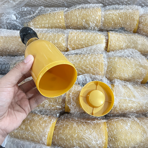 330ml <strong>Mini</strong> Small Plastic <strong>Champagne</strong> Custom Gold Plastic <strong>Bottle</strong> with Black Foil - Product Image 4