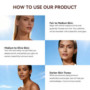 Gel Accélérateur de Bronzage au DHA et Huile de Coco Hydratant, Nourrissant et Lissant pour Soins de la Peau à la Carotte du Fabricant - Product Image 5