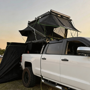 Hard Shell Roof <b>Top</b> Tent Pop Up Solar Panel Car Roof Tent Waterproof 2 Person Suv Rooftop Tent Jeep Outdoor Travel Gear - Product Image 1