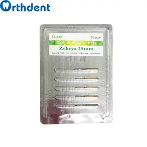 5Pcs/ब्लिस्टर दंत कार्बाइड Burs Zekrya 25Mm उच्च गुणवत्ता प्रयोगशाला टंगस्टन स्टील उपभोज्य साधन सर्जिकल Handpiece