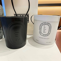 Bougie en pot en céramique parfumée de luxe 1500g, coffret cadeau, air frais, roses roses n° 34, élégante, longue durée, pour la maison, Dcpr
