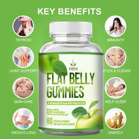 En stock, best-seller : Gummies ventre plat Garcinia Cambogia, véganes, sans sucre, pour la perte de poids abdominale