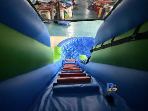 Cavalier gonflable de Chambre de rebond de glissière d'eau de qualité marchande avec le ventilateur - Product Image 5