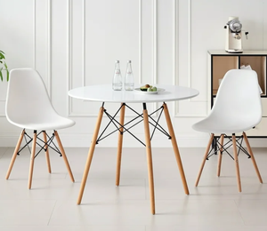 Hot Bán Bắc Âu Thiết Kế Hiện Đại Chuyển Đổi MDF Bằng Gỗ Hàng Đầu Bàn Ăn <span class=keywords><strong>Tulip</strong></span> Cơ Sở Cho Khách Sạn Không Gian Nhỏ Nhà Máy Bán Buôn - Product Image 2