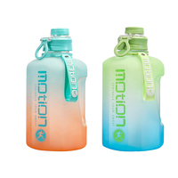 Termos isolés 64oz motivacional 2lts 2 litres 2 litres bouteilles d'eau potable en plastique pour le sport avec logo personnalisé