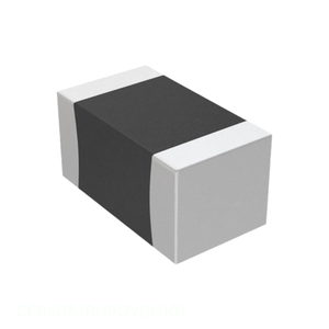 Condensador Cerámico 0603 (1608 Métrico) 100 pF CC0603JRNPOYBN101 CAP CER 100PF 250V C0G/NPO 0603 - Product Image 1