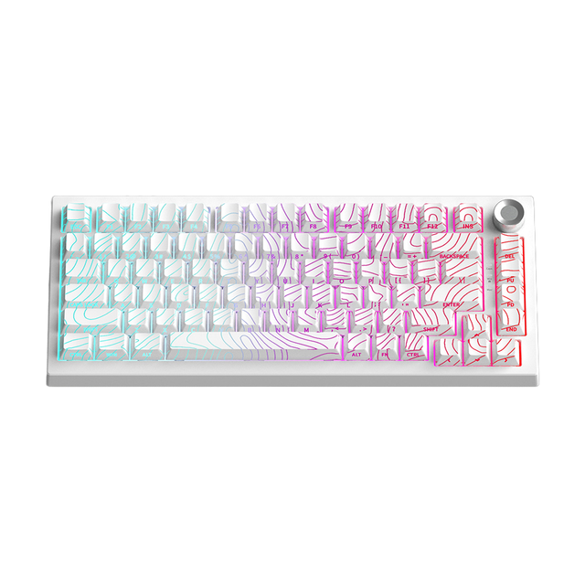 Wesdar Trending 82 Keys Wired Wireless Mechanical Keyboard 2.4G Three Mode USB Gaming Keyboard for Office & Gaming