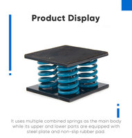 Isolateur de vibrations combiné multi-ressorts robuste pour machines industrielles, montage au sol, amortisseur à ressorts haute charge