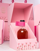 Boîte de voyage de luxe en cuir pour parfum et huiles essentielles, étui à rabat pour flacon de parfum, emballage en papier pour cadeaux promotionnels