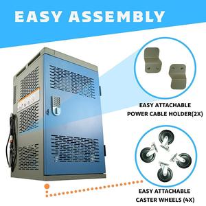 30 Bay Assembled Mobile Laptop Charging Cart Lockable Steel Tablet Charging Station Cable Management Eco-Friendly <b>for</b> School - Product Image 6