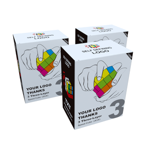 Custom Kid Rubik 'S Kubus Vouwdoos Kinderen Speelgoed 3d Puzzel Papieren Verpakking - Product Image 5