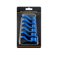 Kit de 6 outils de déconnexion rapide pour tuyaux de climatisation en plastique bleu, pour conduites d'air froid, lignes de carburant et raccords de réfrigérant, pour réparation automobile