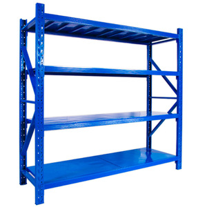 Light Duty Steel Storage <b>Rack</b> 4 Layer Adjustable Black Metal Shelving For Warehouse Household Use - Product Image 5