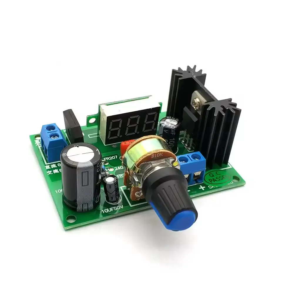 LED LM317 Step Down Power Supply Module Adjustable Voltage Regulator Input DC 0V-30V AC 0V-30V Output DC 1.25V-28V 2A