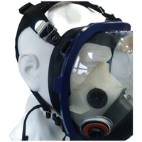 Masque à gaz intégral EN136 3M avec double port de filtration pour fumées toxiques et particules en suspension dans l'air, protection complète