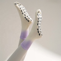 Chaussettes de Pilates antidérapantes à cinq doigts avec grip en silicone, chaussettes de yoga pour femmes, chaussettes de fitness et de barre, séparation naturelle des orteils, personnalisables