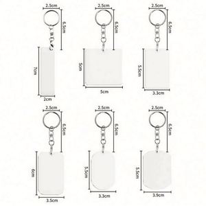Promotional Company Activity Gifts <b>Custom</b> LOGO Printed Sublimation Blanks Durable Two-Sided Wood <b>Keychain</b> & Keyholders - Product Image 5