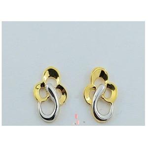 Boucles d'oreilles clous en or véritable 22 carats de qualité supérieure, finies à la main pour femmes, avec un style de piercing confortable et un traitement de surface brillant - Product Image 1
