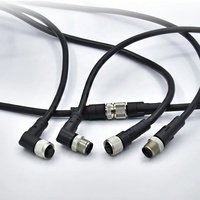 SVLEC M12 Connecteur circulaire étanche à angle métallique mâle à femelle à 4 broches pour l'aviation