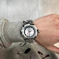 Montre Alien Blade en acier inoxydable, étanche, lumineuse, à quartz, avec date, montre-bracelet pour homme, montre de luxe pour homme, Relojes Hombre