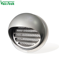 Ventilation murale de cuisine ronde en acier inoxydable, étanche, tuyau de ventilation en forme de champignon, capuchon de ventilation
