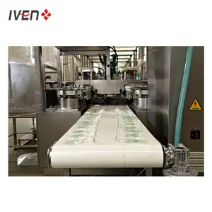 Sin zonas muertas en toda la línea de producción Máquina de sellado y llenado de bolsas de infusión IV de biotecnología completamente automática