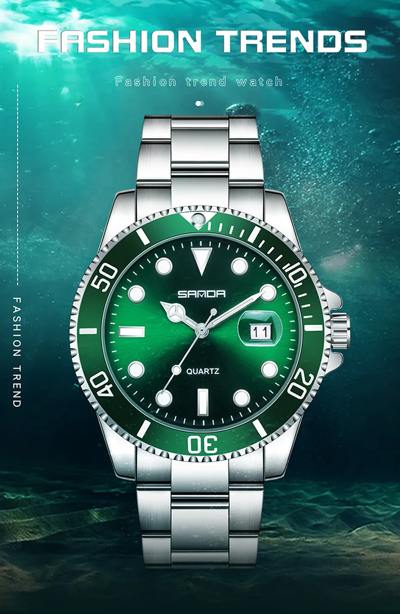 SANDA 1099 Top Brand  New Luxury Men's Watches 30M Waterproof Casual Wristwatch Quartz Watch for Men Clock Relogio Masculino