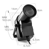 Lampe de scène 4-en-1 10W LED pleine couleur RGBW Disco Beam Light avec mise au point réglable IP65 Wedding Party Ambiance Lamp DMX512