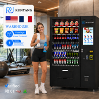 Distributeur automatique de snacks et de boissons RUNYANG, excellent, avec plusieurs options de paiement, surveillance à distance, capacité de 300 à 800 articles