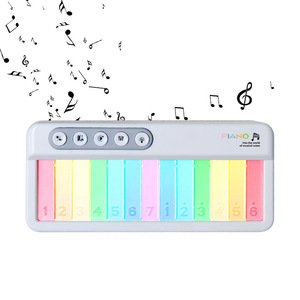Nuevo Teclado Electrónico con Luz de Arcoíris, Pantalla Táctil, Caja de Música Educativa, <span class=keywords><strong>Piano</strong></span> Musical para Niños, Juguete de Aprendizaje Temprano - Product Image 2