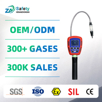 Détecteur de gaz portable multi-gaz à trois gammes, 4 gaz (O2, H2S, EX), moniteur de 3 gaz (LEL%, PPM, VOL%)