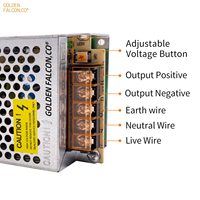 Alimentation à découpage 12V 5A, transformateur AC 110V/220V vers DC 12V 60W pour bande LED et caméra de vidéosurveillance