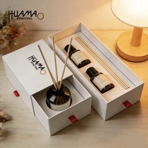 Caja de regalo con cajones de color y tamaño personalizados, reciclable, de Huamao, para productos de aromaterapia, aceites esenciales, velas y sets de regalo de fragancias para el hogar. - Product Image 4