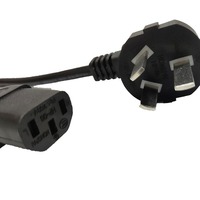 En gros 3*0.5 carré pur cuivre National Standard coude 3C certifié trois prise plate cordon d'alimentation produit queue fil connecteur