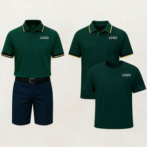 Ensemble polo pour homme avec logo personnalisé, t-shirt et short bermuda tendance, vêtements de travail pour le golf, promotion, ensemble polo pour homme - Product Image 1