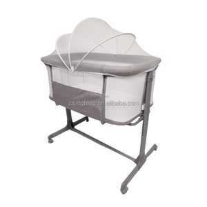 Culla Portatile Pieghevole per Neonati con 6 Livelli di Altezza Regolabili, Co-sleeper da Comodino, per Sala da Pranzo, <span class=keywords><strong>Cameretta</strong></span>, Camera da Letto per Adulti, Esterni e Hotel - Product Image 2