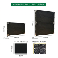 Panel Dinding LED Indoor 4K 8K COB P1.25 600X337.5mm 3840Hz Bersertifikasi CE, Video Wall LED Ultra untuk Ruang Tamu