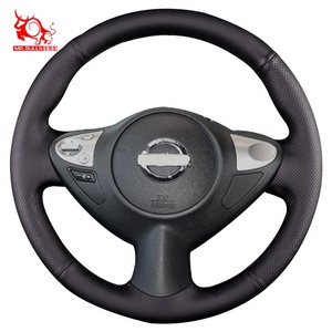 Housse de <span class=keywords><strong>volant</strong></span> de voiture en simili <span class=keywords><strong>cuir</strong></span> personnalisée à faire soi-même pour Nissan 370Z Nismo Roadster Concept Black Edition - Product Image 2