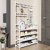 Support de Rangement Pliable pour Vêtements, Sacs, Chaussures, Manteaux, Étagère sur Pied Idéale pour Chambre et Dortoir, Avec Crochets et Cintre – Le Plus Vendu en Gros 2024