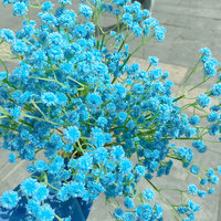 Penjualan Terbaik bunga Baby Breath ungu buatan warna bunga Gypsophila buatan untuk dekorasi Tengah pernikahan rumah DIY