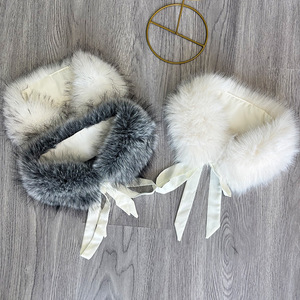 Nouvelle Écharpe <span class=keywords><strong>Snood</strong></span> Longue Hiver 2026 <span class=keywords><strong>en</strong></span> <span class=keywords><strong>Fausse</strong></span> <span class=keywords><strong>Fourrure</strong></span> de Renard avec Col Ruban et Bordure <span class=keywords><strong>en</strong></span> <span class=keywords><strong>Fourrure</strong></span> pour Femme - Product Image 3
