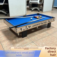 Table de billard pour enfants, mini table de billard pour la maison, billard familial pour l'intérieur, pour la relation parent-enfant, jouet pour garçons, MDF et velours tweed