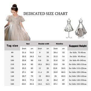 Không tay bóng áo choàng trẻ em 6 năm + trẻ em cửa hàng phong cách ăn mặc in vải tuyn lưới Sequins lông hoa ruffles ODM - Product Image 6